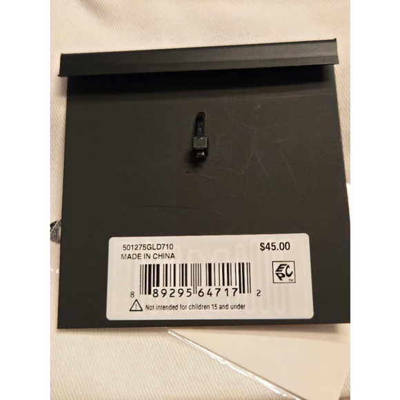 NWT Coach Gold Stitched Hangtag charm - Picture 4 of 6